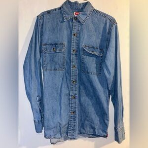 Vintage Wrangler Light Blue Denim Shirt